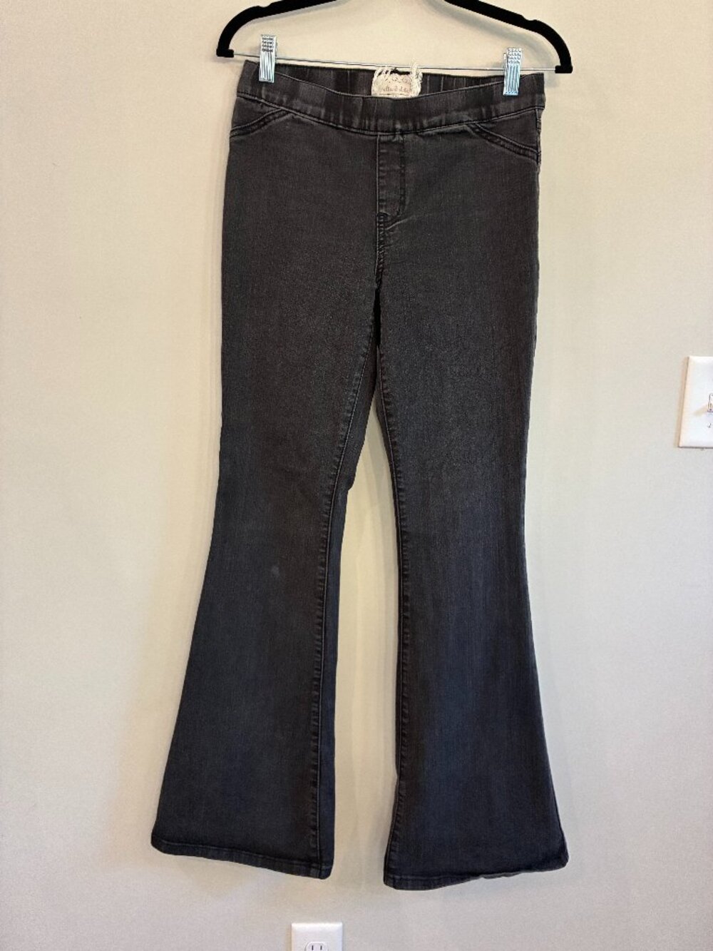 Altar'd State Black Pull On Flare Jeans Jeggings | Size Small